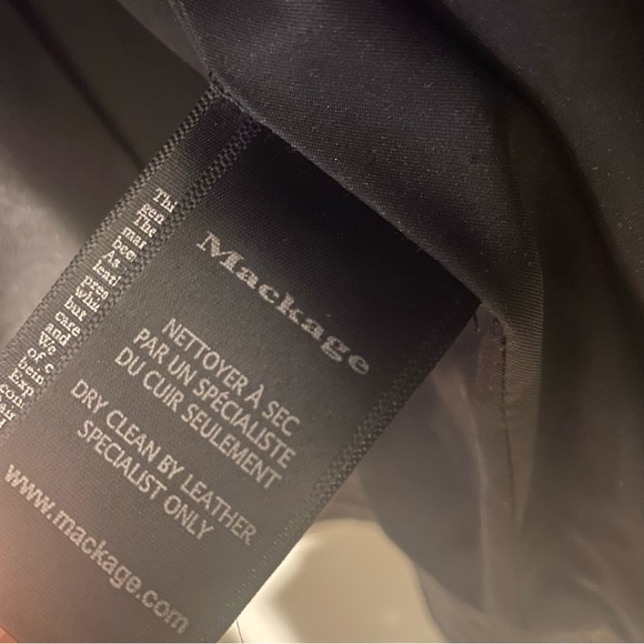 Mackage for Aritzia Pebbled Genuine Lambskin Leather Moto Jacket - Picture 11 of 13